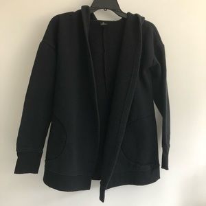 Active Life Black hooded cardigan sweatshirt size medium